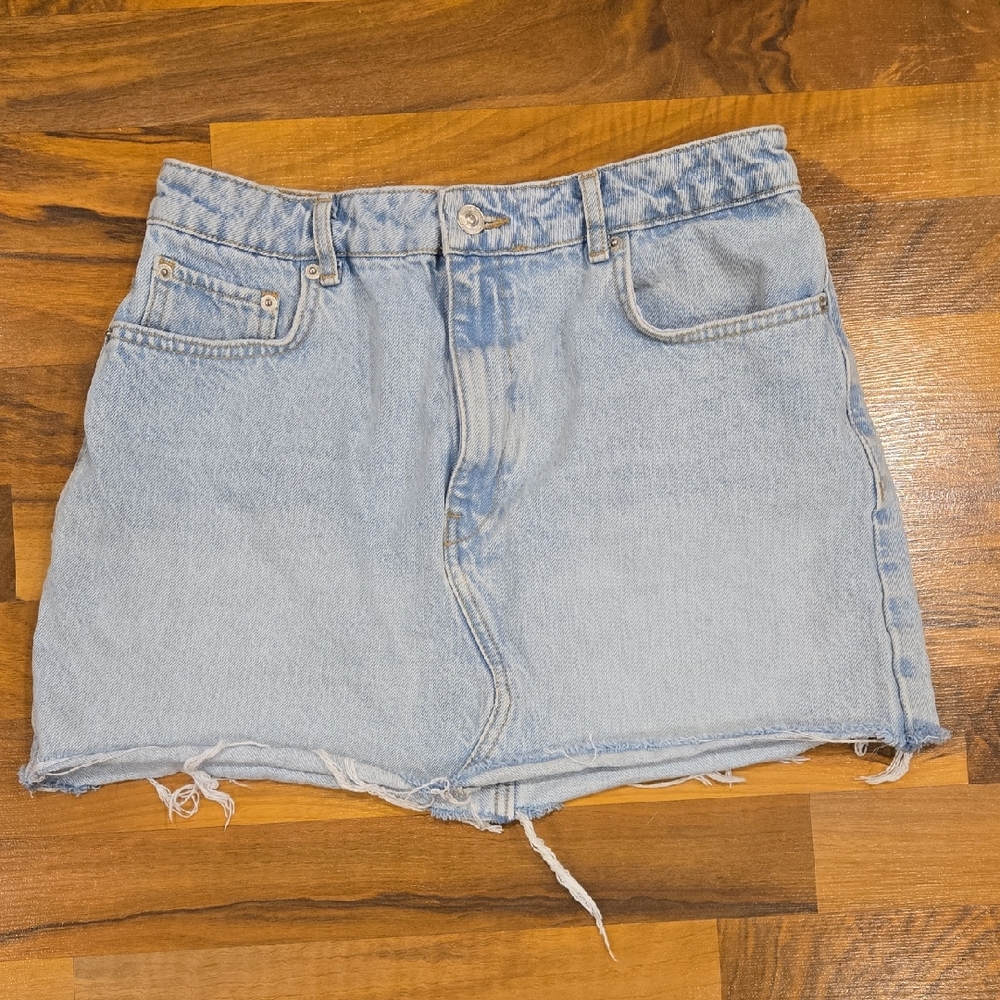 Zara Light Denim Mini Skirt